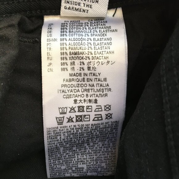 Diesel Larkee Regular Straight Black Button Fly Jeans 33 - Picture 8 of 12